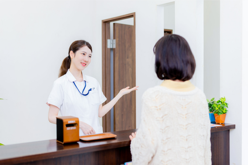クリニックの受付