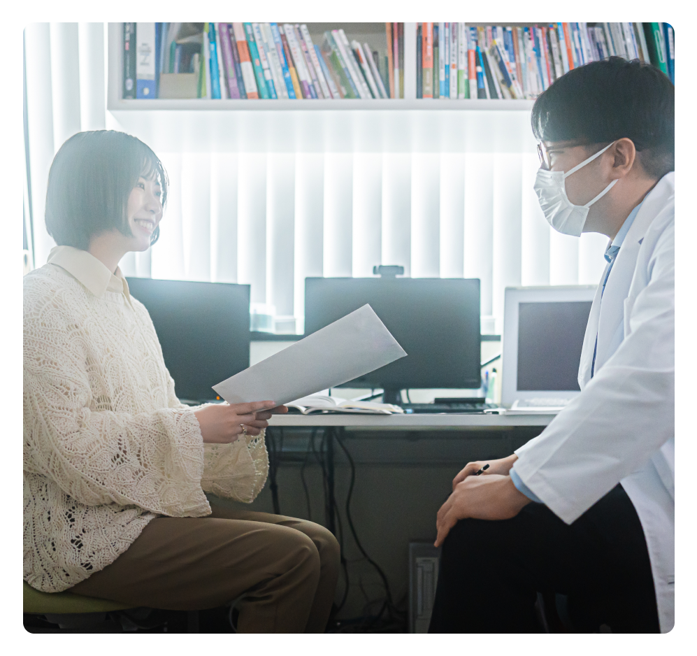 画像：患者と医者